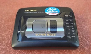 AIWA HS-TA163 Walkman Baladeur AM/FM Stereo Cassette Player Vintage Working - Foto 1 di 7