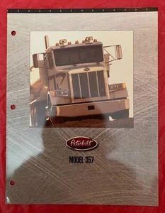 1999 Peterbilt "MODEL 357" - Original Truck Dealer Sales Brochure / Catalog - Picture 1 of 3