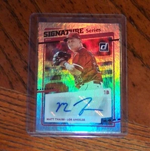 2020 Panini Donruss Signature Series Matt Thaiss #SS-MT Rookie Auto RC - Picture 1 of 3