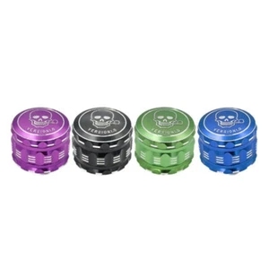 Grinder 63x50mm in acciaio teschio inciso con spazzola e rete 32 denti - Foto 1 di 11