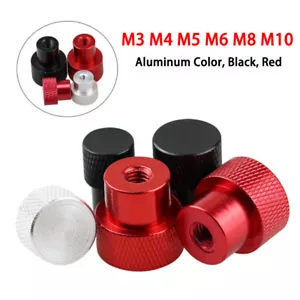 M3 M4 M5 M6 M10 Aluminiumlegierung gerändelte Daumenmuttern Blindloch Handgriff Knaufmutter - Bild 1 von 8