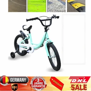 16 Zoll Kinderfahrrad Jungen Fahrrad Für ab 5-8 Jahre mit Stützrädern Bike Grün - Bild 1 von 21