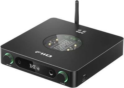 FiiO K13 R2R Desktop DAC & Headphone Amp, 24Bit DAC, Bluetooth Streaming (Black)