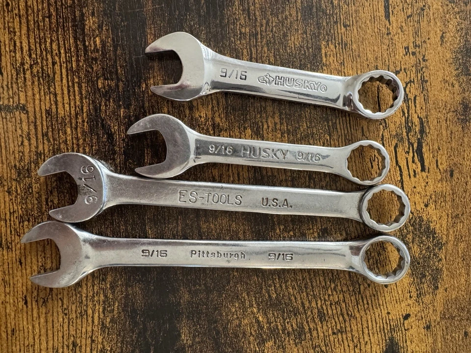 "Lote de llaves SAE 9/16"" (4 piezas) - Husky FS-Tools Pittsburgh - Herramientas de marca mixta EE. UU. Foto 1 de 1