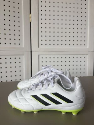 Adidas Copa Pure Cleats White/Neon Green Lace Up Size 11K HQ8989 - Image 1 of 4