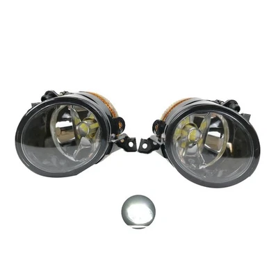 2 светодиодных противотуманных фары на передний бампер прожектор прозрачные для Volkswagen Scirocco 2009-2014 - Изображение 1 из 4