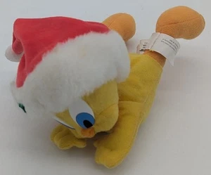 VTG/Tweety Bird Plush Christmas W/Santa Hat& Scarf Looney Tunes 1997 - Picture 1 of 2