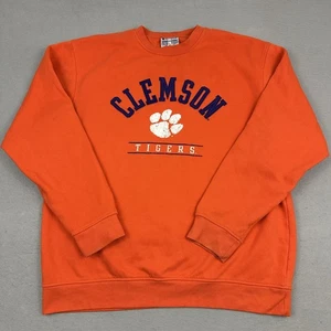 Clemson Tigers Sweatshirt Herren Large Orange Champion Crew Pullover Sweater NCAA L - Bild 1 von 10