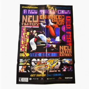 2010 Super Street Fighter IV x Dalek Artist Series 24" x 36" Folded Poster Rare - Picture 1 of 1