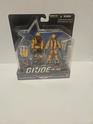  Soplete de batalla térmico GI JOE 50 ANIVERSARIO Heat Viper paquete de 2 sellados sin usar, en caja Foto 1 de 2