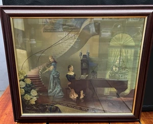 Vintage print/ Painting R. Brownell McGrew "Morning Melody" 21”x24” - Picture 1 of 18