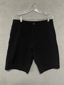 Volcom Surf & Turf 4 Way Stretch Mens Shorts Size 32 Black Chino Adult Polyester - Picture 1 of 5