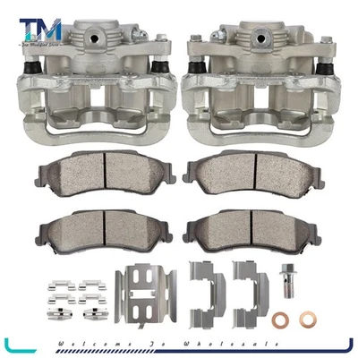 Rear Brake Calipers & Ceramic Pads For Chevrolet S10 GMC Sonoma 1998 - 2004 Kit - Image 1 of 4