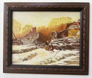 Original Mid Century Impressionist Landscape Oil On Board Painting - Picture 1 of 6