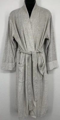 Natori женщин серый халат средний длинным рукавом Midi карман подпоясанный мягкий вискоза новый с Ярлыками - Изображение 1 из 4