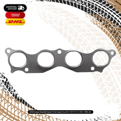 Junta de colector de escape OEM apta para Honda Civic 06-11 CR-V 02-11 18115 -PRB-A01 Foto 1 de 3