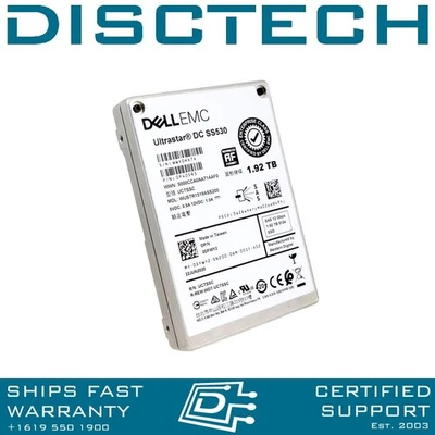Dell Compellent SCv DFWY2 / WD Ultrastar 0B40593 / WUSTR1519ASS200 1.92TB SSD - Image 1 of 3