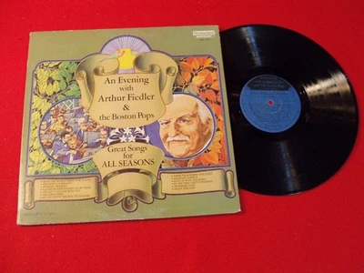 ARTHUR FIEDLER XMAS LP "SONGS FOR ALL SEASONS" ON CLASSIC HOLIDAY VINTAGE VINYL! - Image 1 of 4