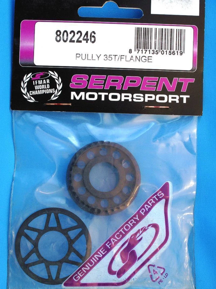 Serpent 802246 Puleggia 35T/flange Pully modellismo - Immagine 1 di 1
