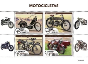 Guinea-Bissau - Motocicletas 2022 en estampillas - Hoja de 4 estampillas - GB220229a - Imagen 1 de 1