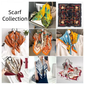 90x90cm Elegant Women Quality Fashion Classic Large Square Scarf Wrap Lady Gift - Picture 1 of 10