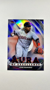 2022 Topps Finest Aura of Excellence Jose Ramirez #AE-JR Insert