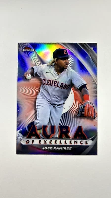 2022 Topps Finest Aura of Excellence Jose Ramirez #AE-JR Insert - Image 1 of 2
