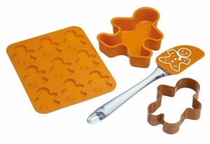 Kitchen Craft Back-Set • Gingerbread Man • Weihnachts-Gebäck • 4-teilig • Neu - Bild 1 von 5
