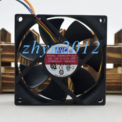 1pc AVC DS08025R12UP 12V 0.7A 8CM 8025 4-wire Cooling Fan - Image 1 of 3