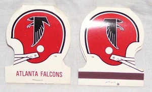 ATLANTA FALCONS--2 HELMET SHAPED NFL MATCHES--NEW----COLLECTORS ITEM - Picture 1 of 1