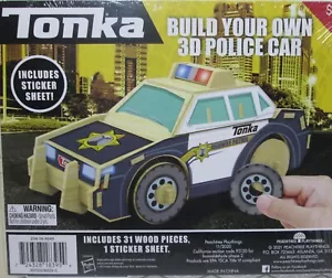 Tonka Build Your Own 3D coche de policía - kit de 31 piezas con pegatina - Imagen 1 de 2
