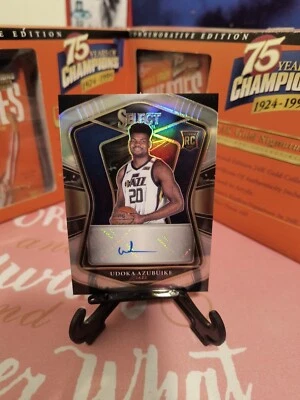 Udoka Azubuike 2020-21 Select Rookie Signatures Auto Silver Prizm /249 Utah Jazz - Image 1 of 4