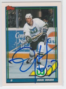 Autographed 91/92 Topps Doug Houda - Whalers - Picture 1 of 1
