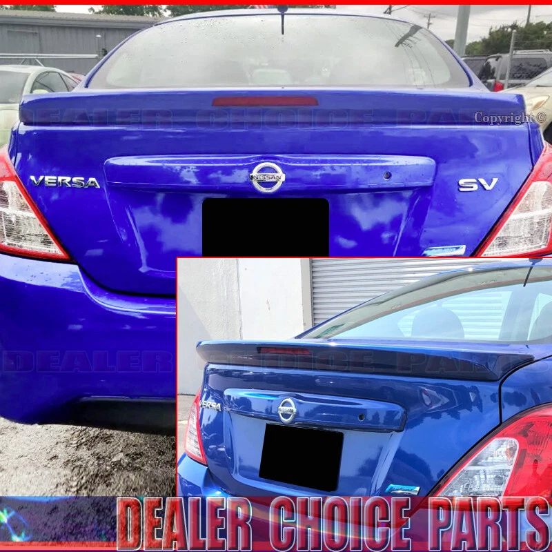 For 2012 2013 2014-2019 Nissan Versa Sedan Factory Style Spoiler W/L UNPAINTED - Image 1 of 1