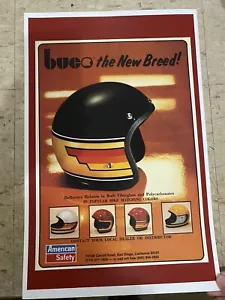Vintage Buco Casco Cartel Anuncio S401 - Imagen 1 de 1