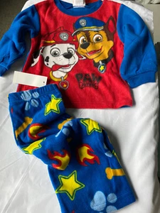 Paw Patrol Boys Fleece Pajama Set - Size 3T - New - Picture 1 of 6