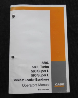 CASE 580L 580L TURBO 580/590 SUPER L TRACTOR OPERATORS MANUAL VERY NICE - Image 1 of 4