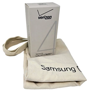 Samsung Galaxy Note 4 Empty BOX ONLY w/ Manuals, Tote Bag, Stylus Tips Verizon - Picture 1 of 6
