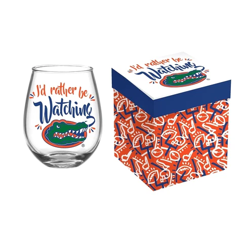 Florida Gator's Stemless Wine Glass 17 oz Cover