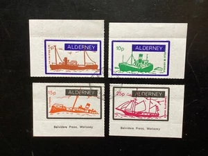 ALDERNEY 1979 Alderney Ships Cinderellas Full set (4 vals) (A478 - Bild 1 von 2