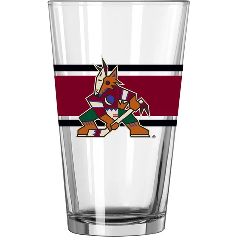 Arizona Coyotes 16oz. Stripe Pint Glass Cover