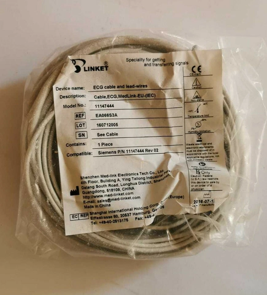 ECG Cable and lead wires 11147444 - Image 1 of 2