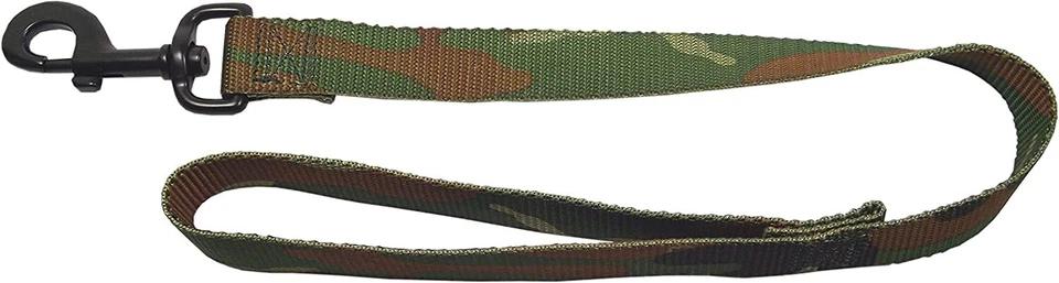 Hamilton Pet Dog Camouflage Traffic Leash Woven 2 Feet By 1" Camo Nylon Lead - Image 1 of 1