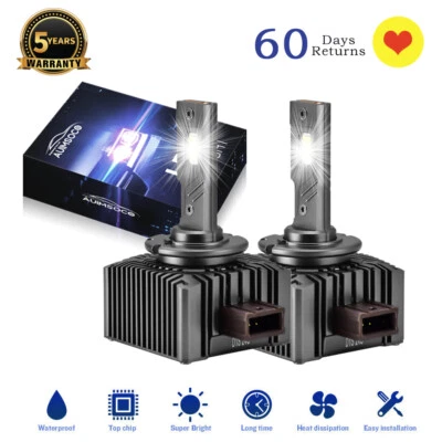 For Maserati GranTurismo 2008-2019 D1S 6500K White LED Lamps Light Bulbs - Image 1 of 4