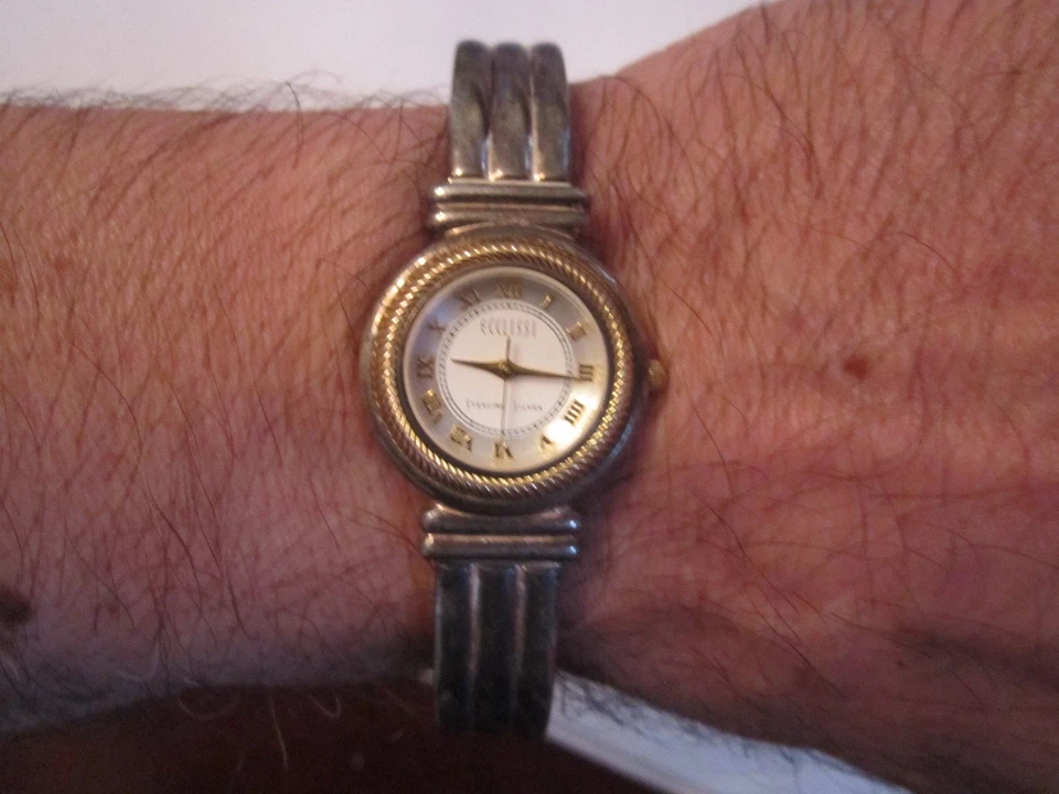 RELÓGIO ECCLISSI PRATA ESTERLINA SÓLIDA - MOVIMENTO QUARTZO - 57g TW - CAIXA P - Imagem 1 de 4