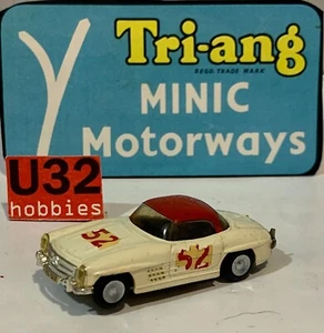 Slot Car Triang Minic Motorways M.1558 Mercedes 300 Sl #52 Beige - Picture 1 of 6