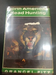 1957 Antique Big Game Novel "North American Head Hunting" Gravel Fitz HC/DJ Good - Picture 1 of 11