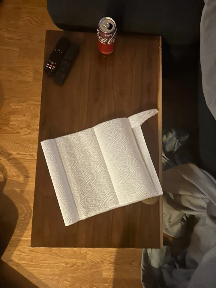 Coffee Table - Tropical Hardwood, Live Edge Coffee Table, Wooden engraved Gift - Image 1 of 4