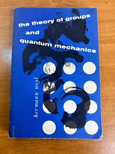 1950 The Theory of Groups and Quantum Mechanics by Hermann Weyl -- Paperback - Imagen 1 de 14