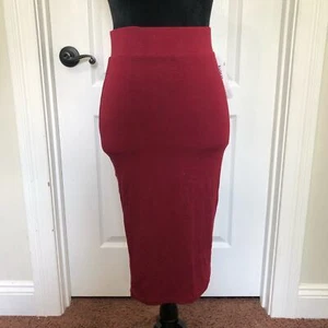Bar III Women's Skirts A-Line Elastic Waist Stretchable Pull On Red Petite Small - Picture 1 of 7